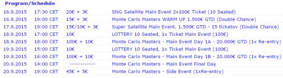 Monte Carlo Masters