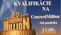 Štartujú kvalifikácie na Concord Million €1,000,000 GTD