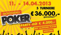 Montesino Poker Party o €40,000 už o týždeň