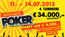 Štvrtok štartuje Montesino Poker Party o €34,000!