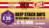 V CCC Simmering Viedeň cez týždeň Deep Stack Days o viac ako €75,000!