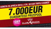 Arcada Club Levice: €7,000 GTD ovládol Laci Červený 