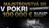 Historicky najväčší turnaj na Slovensku začína vo štvrtok: MSR 2015 €100,000 GTD!