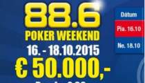 V Concorde piatok 88.6 Poker Weekend s garanciou €50,000