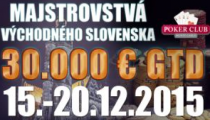 Live report: Majstrovstvá východného Slovenska GTD €30,000 - Main Event Day 1C