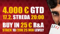 V Kajote Bratislava Bory Mall dnes €4,000 GTD