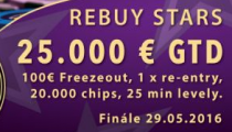 Májové vydanie Rebuy Stars Špeciálu s garanciou €25,000!