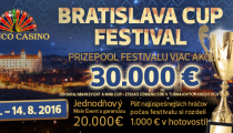 V Banco Casino tento týždeň Bratislava Cup Festival s jednodňovým Main Eventom s GTD 20,000€!