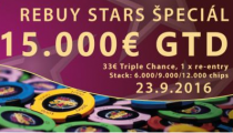 V Rebuy Stars Zvolen jednodňovka s garanciou až €15,000 už v piatok o 18:00!