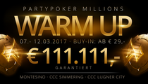 Slovák Dominik Szentandrasi ovládol prvú fázu €111,111 Warm Up eventu Pa***Poker Millions v Montesine!