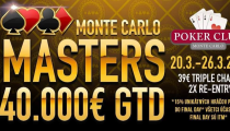 LIVE REPORT - Monte Carlo MASTERS Po dni 1A vyzbieraných len 5.148€