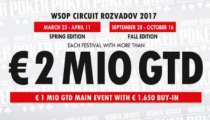 Zajtra štartuje WSOP Circuit Rozvadov s celkovou garanciou €2,000,000!