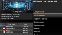 V $30 Sit&Go Blast turnaji sa hralo o prizepool až $300,000!