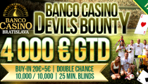 Víkend prinesie celkovú garanciu 11,000€ do Banco Casino Bratislava!