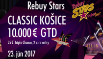 LIVE REPORT - Rebuy Stars: CLASSIC - 25 € TRIPLE CHANCE, 2 re-entry, 10.000 € GTD