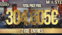 Nový rekord Banco Casino Masters – 2.108 vstupov, 304.605€ prizepool a na víťaza čaká 56.300€!