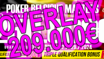 Obrovský OVERLAY 209.000€ v Main Evente Poker Belgique Masters 250.000€ GTD!