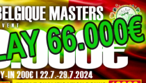 Poker Belgique Masters 250.000€ GTD – Banco dopláca 66.000€ pred posledným flightom so štartom od 10:00 hodiny!