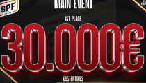 Main Event SPF hľadá šampióna a ten si odnesie z Banco Bratislava 30.000 eur!