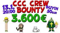 CCC CREW BOUNTY turnaj s GTD €3,600!